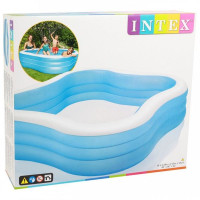 І Басейн 57495 INTEX Сімейний/Фігурний 229-229-56см/об*єм 1250л/надувне дно