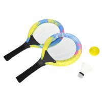 Бадмінтон 6025-5 Ракетки 45см,мячик,воланчик.в сітці 44х23х6см