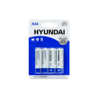 Батарейки Hyundai ALKALINE Пальчикові LR-06 Лист 4в1