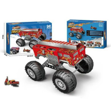 Конструктор Метал 124-9 Hot Wheel Машина(Пожежна),інструменти,кор-ка 24х4х18см