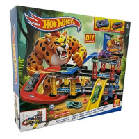 Ралі 876-12Т "Hot Wheels" Два Поверхи 39дет,1 машина,запускач/кор-ка 40х34х8см