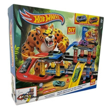 Ралі 876-12Т "Hot Wheels" Два Поверхи 39дет,1 машина,запускач/кор-ка 40х34х8см