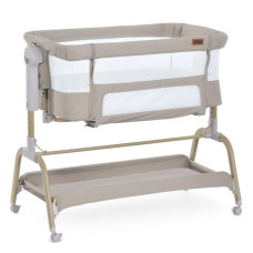 Ліжко для дитини 1180 Приставне El Camino TAUPE BEIGE матрац, гойдалка, заколисувач, 7 рівнів,кор-ка