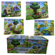 Брік МК 64003 Minecraft Вежа з квітами 87+дет,блок 8в1,кор-ка 24х19см