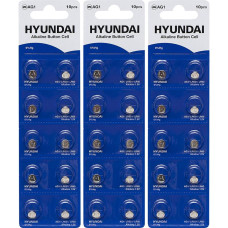 Батарейки Hyundai Таблетка АG-1 Лист 10в1