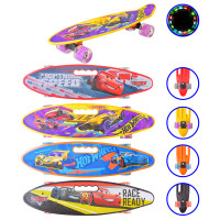 Скейт 195520 Пенні Борд 60х17см Cars/Hot Wheels колеса світло/дошка антиковзна