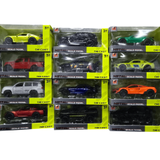 Модель 3611-3682А Sport Car Асортимент 12см,звук-світло,відкриваються двері,багажник,кор-ка 16х7х7см