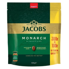 Кава розчинна Jacobs Monarch, 400 г (сублімована, у пачці)