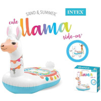 І Плотик 57564 INTEX Лама 135-112-94см з ручками/до 40кг кор-ка