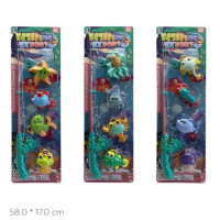 Риболовля 501-1/2/3 Fishing Expert 4 рибки,вудка,на листі 58х17см