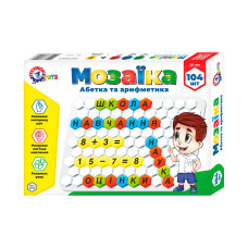 Т Мозаїка 2223 "Абетка та арифметика" Іграшка Технок
