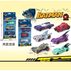 Набір Модельок 0721 С-3 "HOT WHEELS" Бетмен 3в1 металопластик, кор-ка 21х10х4см