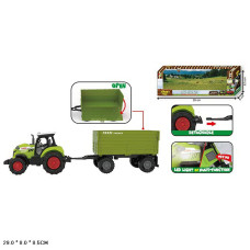Трактор Муз 550-8-Р Farm Truck з Причепом 27х8см звук-світло кор-ка 29х9х8см