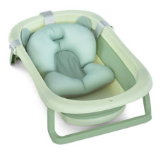 Ванночка 1151МЕ Plus Pale Green дитяча,з термометром,вкладиш,силікон,складний 78х49х20см