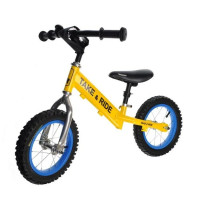 Біговел Теke&Ride 14 № 222 ЖОВТИЙ гумові колеса