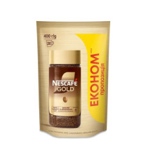 Кава розчинна Nescafe Gold, 400 г (сублімована, у пачці)