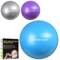 Мяч для Фітнесу 55см 0275 Фітбол 700г,3 кольори,кор-ка