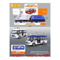 Автобус Муз 9906-F Поліція 18см,звук-світло,інерція, блок 6в1