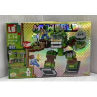 Брік МК 1148-LB Minecraft Голем-Місто 511 дет/світло кор-ка 47х32х7см