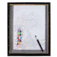 Картина за номерами 40*40 на Чорному фоні (Стратег)