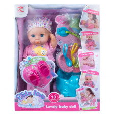 Пупс Бебі 8653 Baby Doll 29см, пьє,пісяє,горщик,одяг,аксесуари,кор-ка 33х11х24см