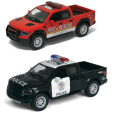 КТ 5365WPR FORD F-150 Raptor Police/Fire 12см/інерція/метал кор-ка 16х7х8см