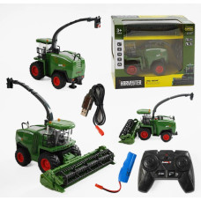Р/к Комбайн 6605 Harvester Акум 3,7v, звук-світло,пульт,Usb,парогенератор,кор-ка 28х14х23см