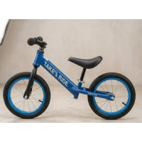 Біговел Теke&Ride 14 № 222 СИНІЙ гумові колеса,руль спорт