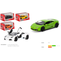 КТ 5382W Lamborghini Huracan LP 610-4/12см/інерція/метал кор-ка 16х7х8см