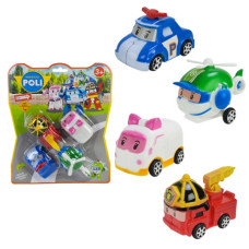 Набір Машин 9C Robocar Poli 4 героя на планшет 25*21 см