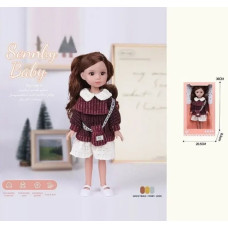 Лялька 331 Senby Baby 34см,взуття,скляні очі,кор-ка