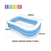 І Басейн 57180 INTEX Надувний Сімейний 203х152х48см,540л,від 3 років,вага 3,5кг,кор-ка