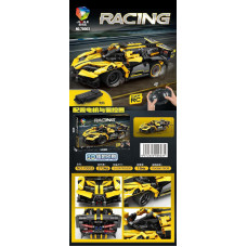 Р/к Брік 70003 RACING Машина Жовта 372дет/бат-ка кор-ка 54х35х7см