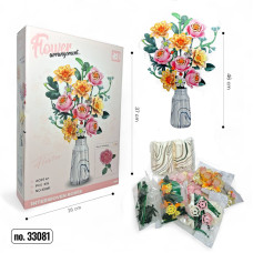 Брік Квіти 33081 Букет в горщику 518 деталей кор-ка 26х37х7см