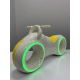 Біговел  White 0020-GS Yellow/Жовтий/обід ПЛАСТИК 82х39х10.5см/Світло LED 7кольор 4 режими/Bluetooth