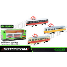 АП 6411 Трамвай Автопром 1к54,3 кольори,кор-ка 19х5х8см