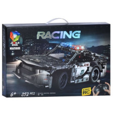 Р/к Брік 70005 RACING Машина Чорна Police 352дет/бат-ка кор-ка 54х35х7см