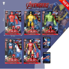 Герої Месники 3999-1 Avengers 29см,звук-світло,рух дет,запускач,кор-ка