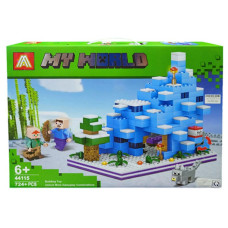 Брік МК 44115 Minecraft "Крижана Скеля" 724+дет кор-ка 48х35х8см
