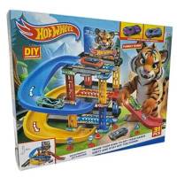 Ралі 876-10Т "Hot Wheels" Тигриня 31дет,3 поверхи,1 машина,запускач/кор-ка 40х34х8см