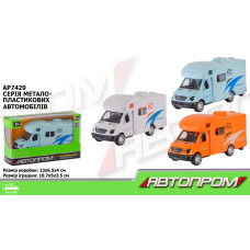 АП 7429 Будинок на Колесах,Метал,3 кольори,кор-ка 14х6х7см