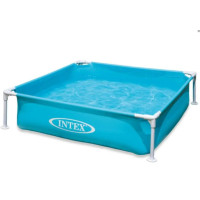 І Басейн Каркасний 57173 INTEX Блакитний 122х122х30см, 340л, кор-ка