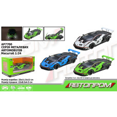 АП 7700-АР Lamborghini 22х8.5х4см звук-світло/1к24/инерция/откр.двери/МЕТАЛ кор-ка 29х16х14см