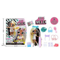 Лялька ЛОЛ 881-1/2/3/4 Fashion Melex 16см/шарнірна, 11шт аксесуарів і взуття кор-ка 18,2х7х25.3см