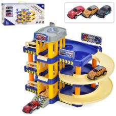 Гараж 9816 Parking 3-ри этажа с Лифтом/механика/машины 3шт 7см кор-ка 53х28х9.5см