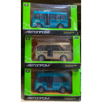 АП 7476 Автобус Метал,інерція,2 кольори,кор-ка 17х9х6см