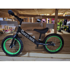 Біговел Теke&Ride 14 № 222 ЧОРНИЙ гумові колеса
