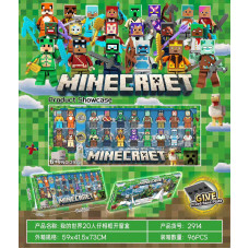 Герої Майнкрафт 2914 Minecraft 4,5см,набір 20в1,кор-ка 41х16х2см