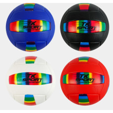 Мяч Волейбольний РОЗМІР № 5-ка 48524 TK Sport Веселка,4 види,PVC,вага 300г