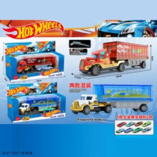 Набір Модельок 6706-А "HOT WHEELS" Трейлер з машинкою металопластик, кор-ка 23х14х9см